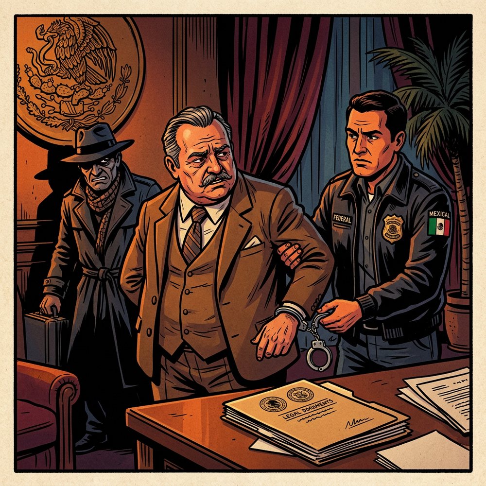 Político esposado